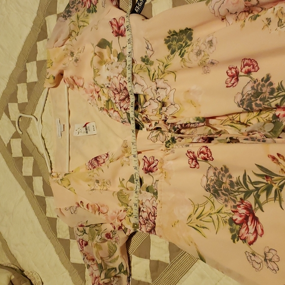 Nwt. Stunning, gorgeous dress. High low. Ruffles. Very feminine. Elastic waist - Picture 12 of 16